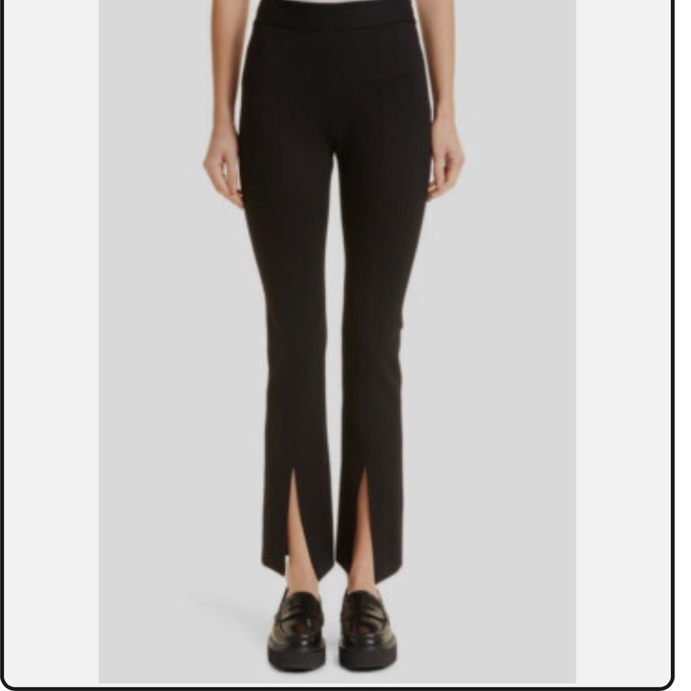 TWP Sexy Back Split Cuff Black Pants Trousers 6